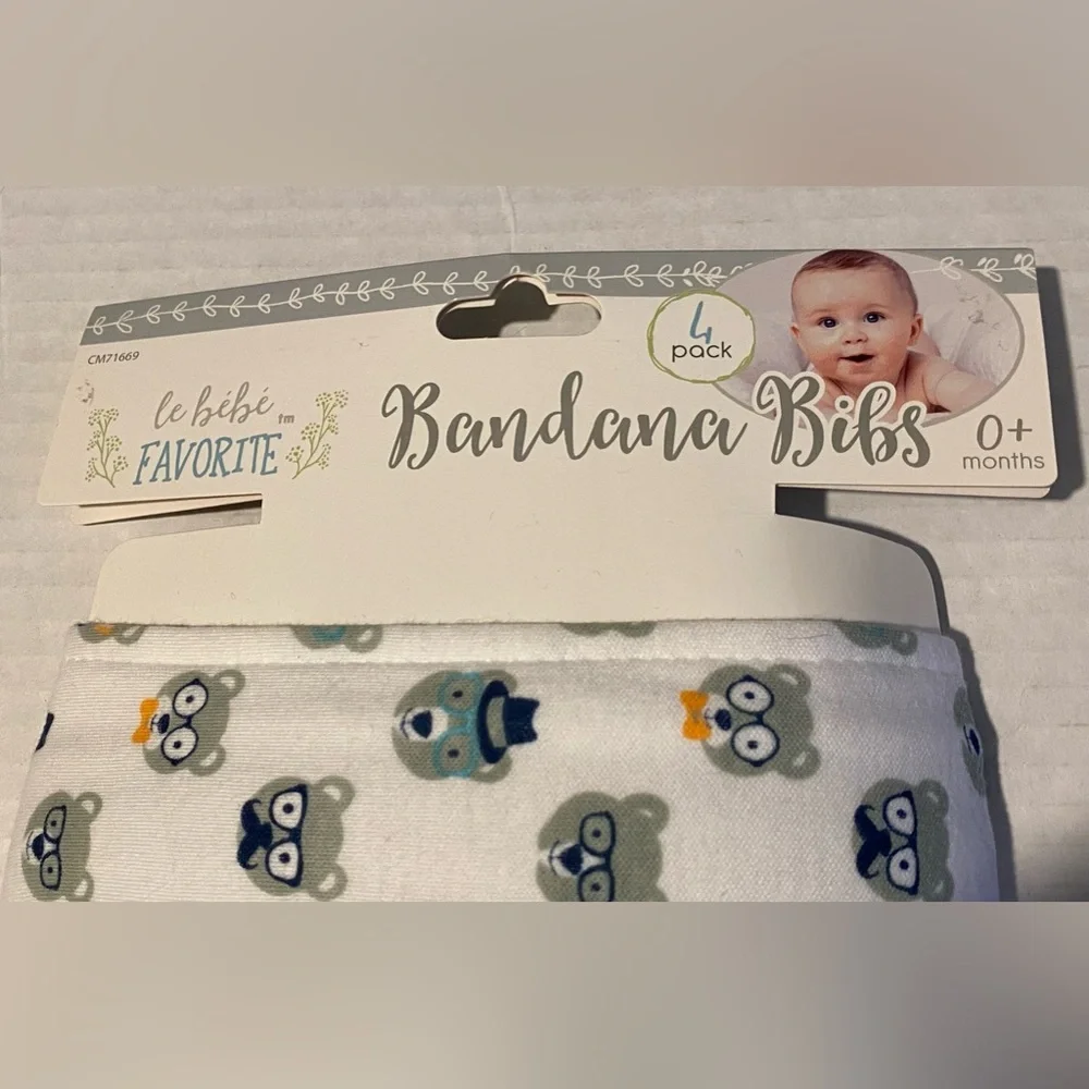Bandana Bibs 0+ months baby le bebe pack of 3